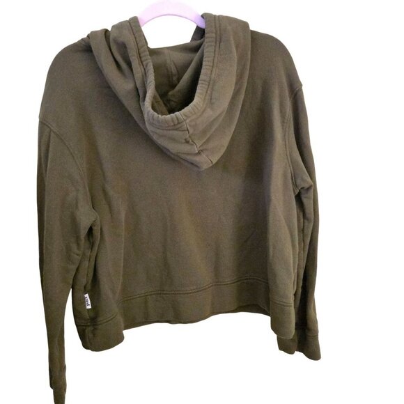 Pact Army Green Pullover Sustainable Organic Cotton Hoodie Size L - Picture 2 of 6